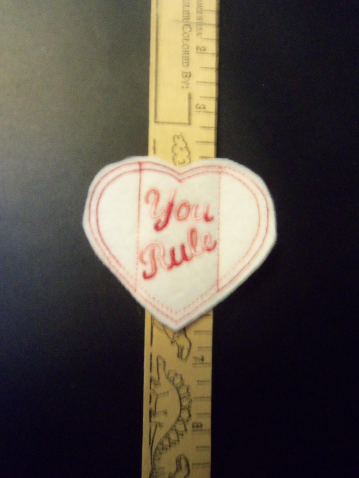 Valentines Day Ruler Heart Holder.. You Rule